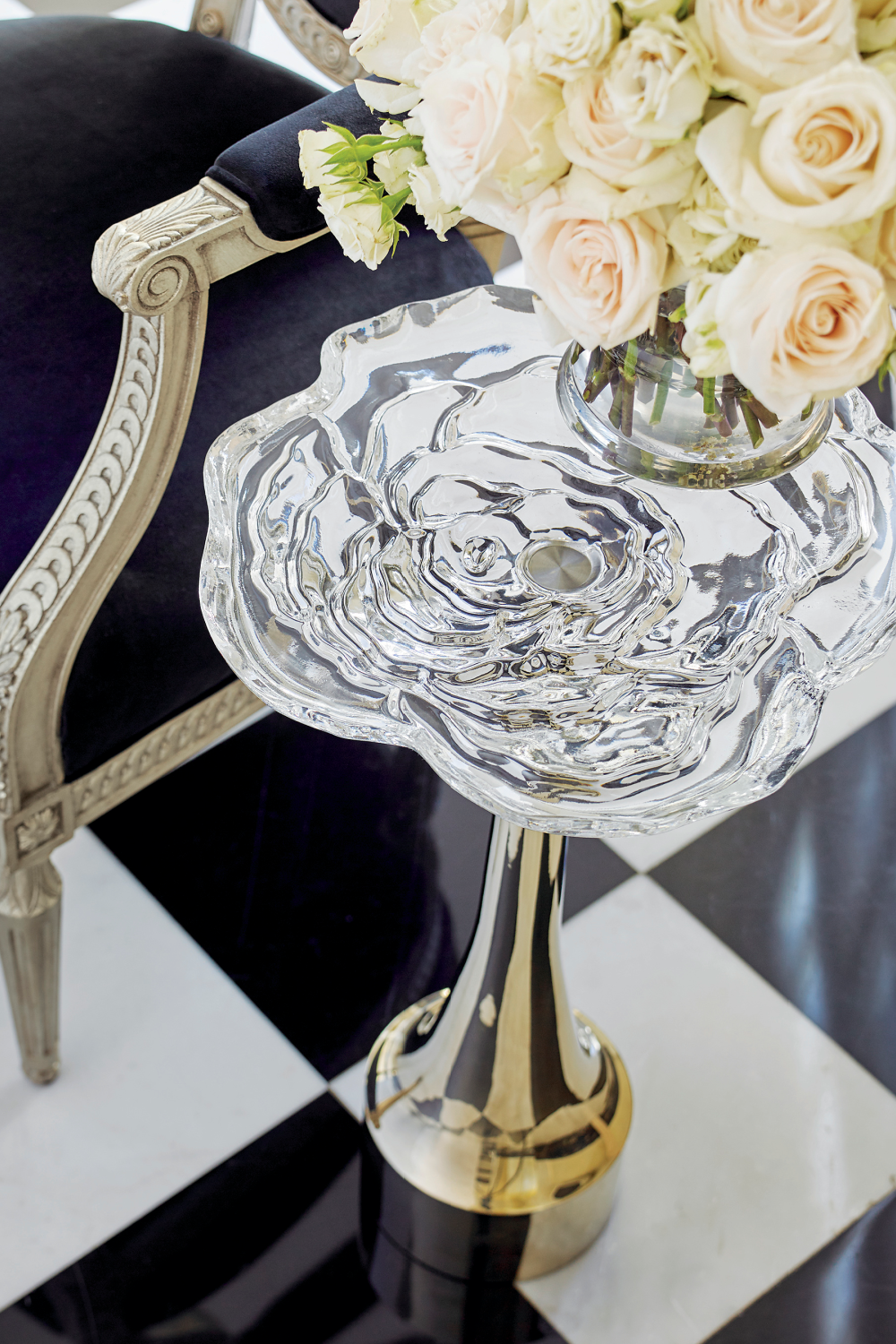 Crystal Rose Accent Table | Caracole The Inbloom | Oroa.com