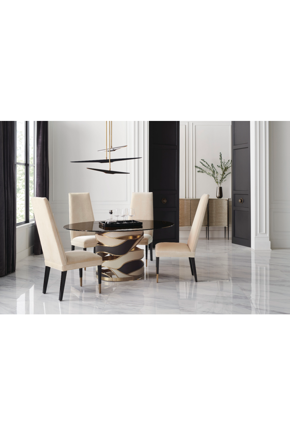 Modern Dining Table Base | Caracole View From The Top | Oroa.com