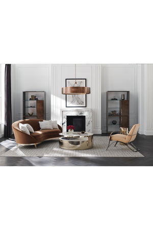 Gold Rotatable Coffee Table | Caracole Turn Style | Oroa.com