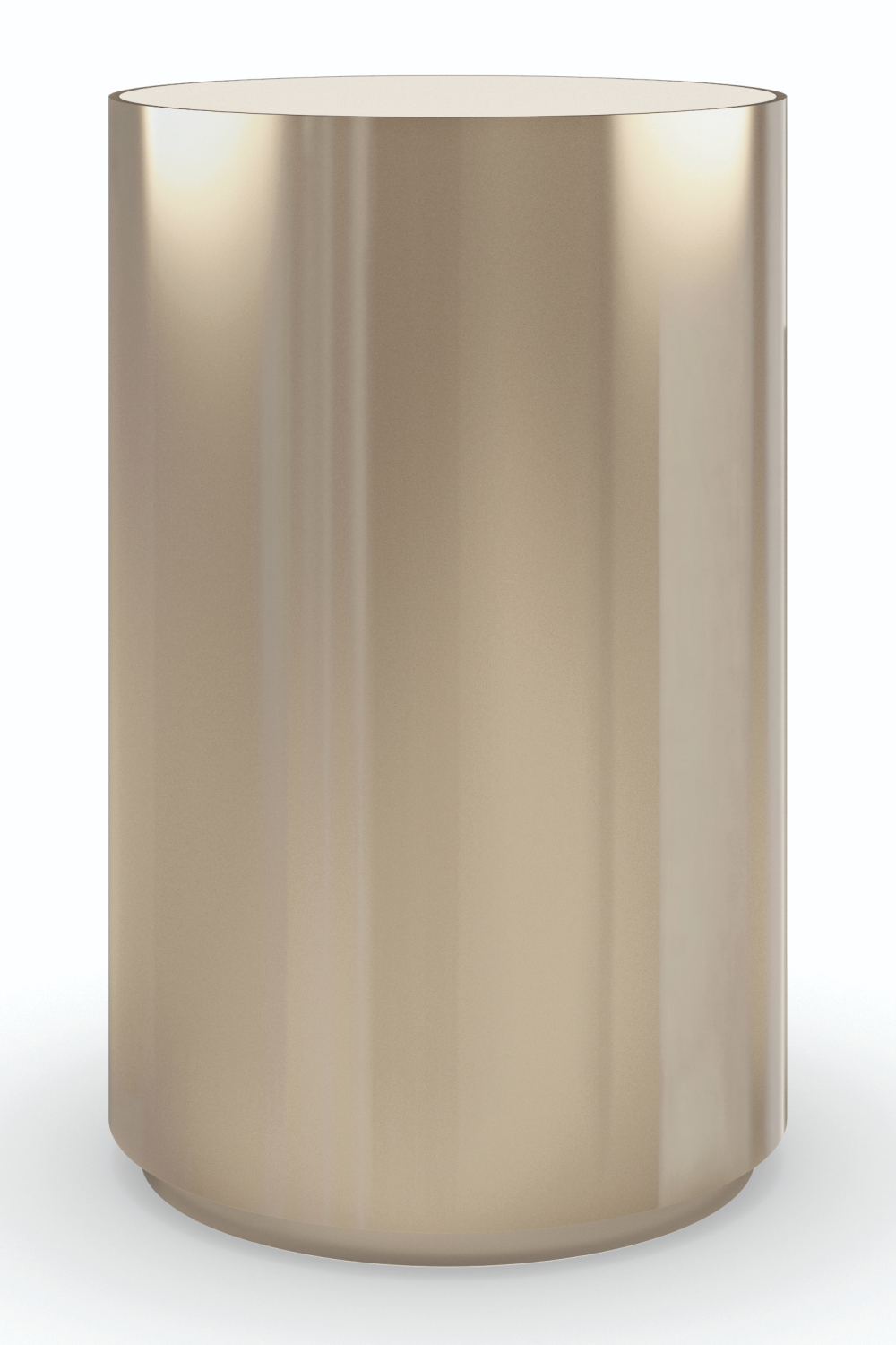 Cylindrical Metallic Side Table | Caracole Round About | Oroa.com