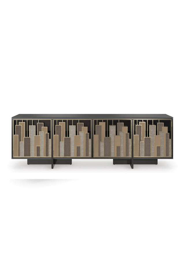 Geometric Patterned Media Cabinet | Caracole Midtown | Oroa.com