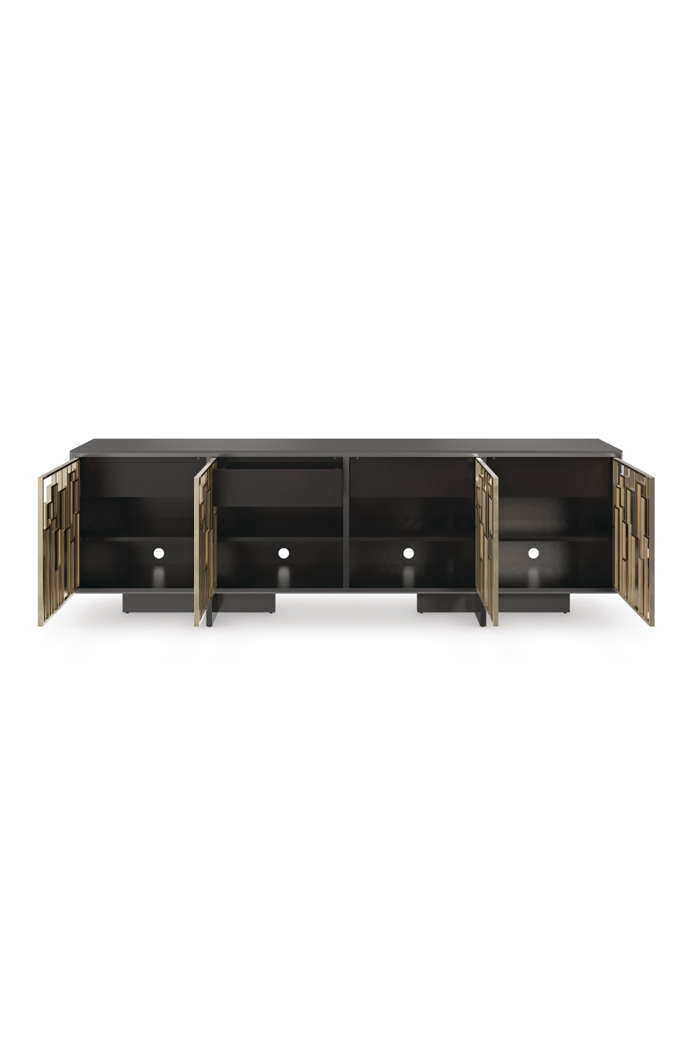 Geometric Patterned Media Cabinet | Caracole Midtown | Oroa.com
