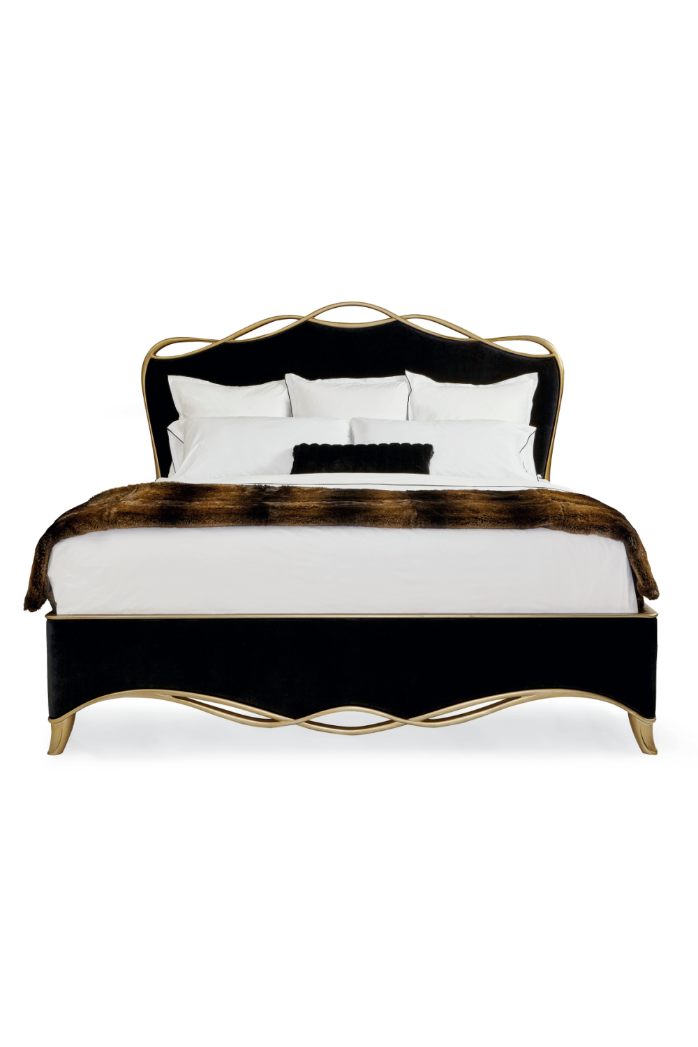 Black Velvet Modern Bed | Caracole The Ribbon King Oroa.com