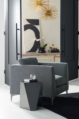 Faceted Metal Side Table | Caracole The Contempo Side | Oroa.com