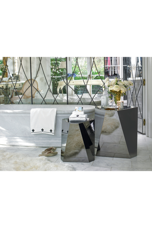 Faceted Metal Side Table | Caracole The Contempo Side | Oroa.com