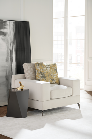 Faceted Metal Side Table | Caracole The Contempo Side | Oroa.com