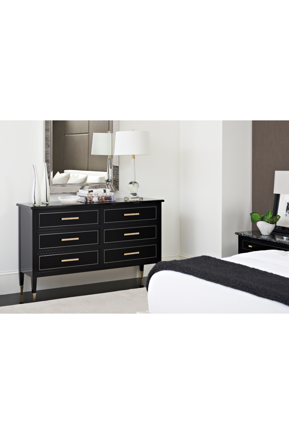 Solid Wood Black Dresser | Caracole The Little Black Dresser | Oroa.com