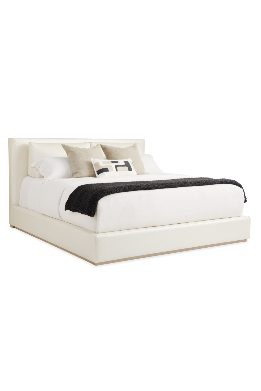 White Modern King Bed | Caracole The Boutique | Oroa.com