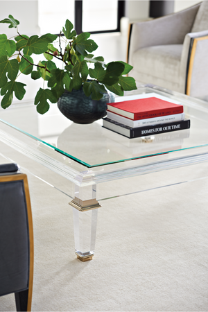 Modern Clear Cocktail Table | Caracole Pierre | Oroa.com