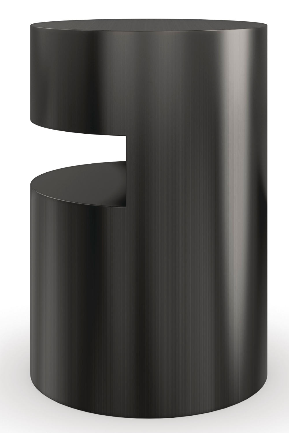 Black Cylindrical End Table | Caracole Constellation | Oroa.com