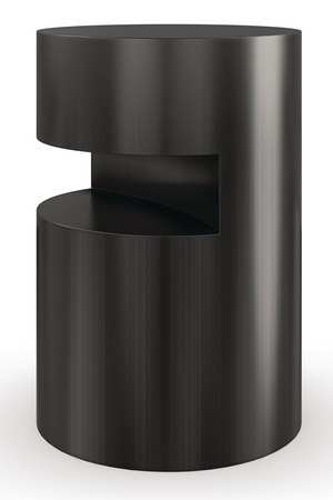 Black Cylindrical End Table | Caracole Constellation | Oroa.com
