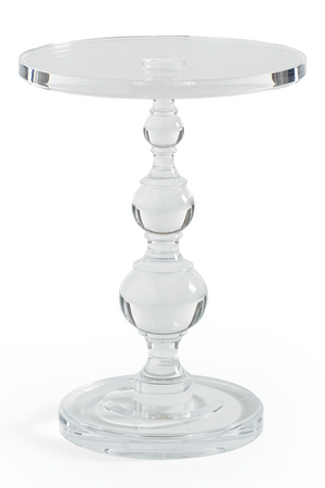 Acrylic Sculpted Side Table | Caracole All Clear | Oroa.com