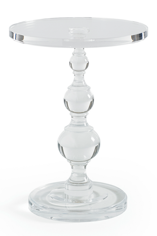 Acrylic Sculpted Side Table | Caracole All Clear | Oroa.com
