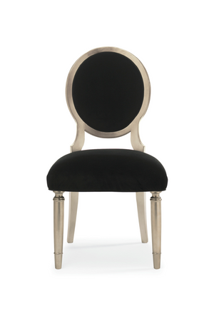 Black Velvet Dining Chairs (2) | Caracole Chit-Chat | Oroa.com