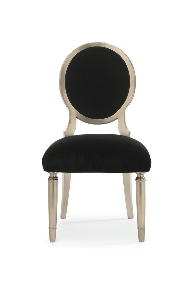 Black Velvet Dining Chairs (2) | Caracole Chit-Chat | Oroa.com