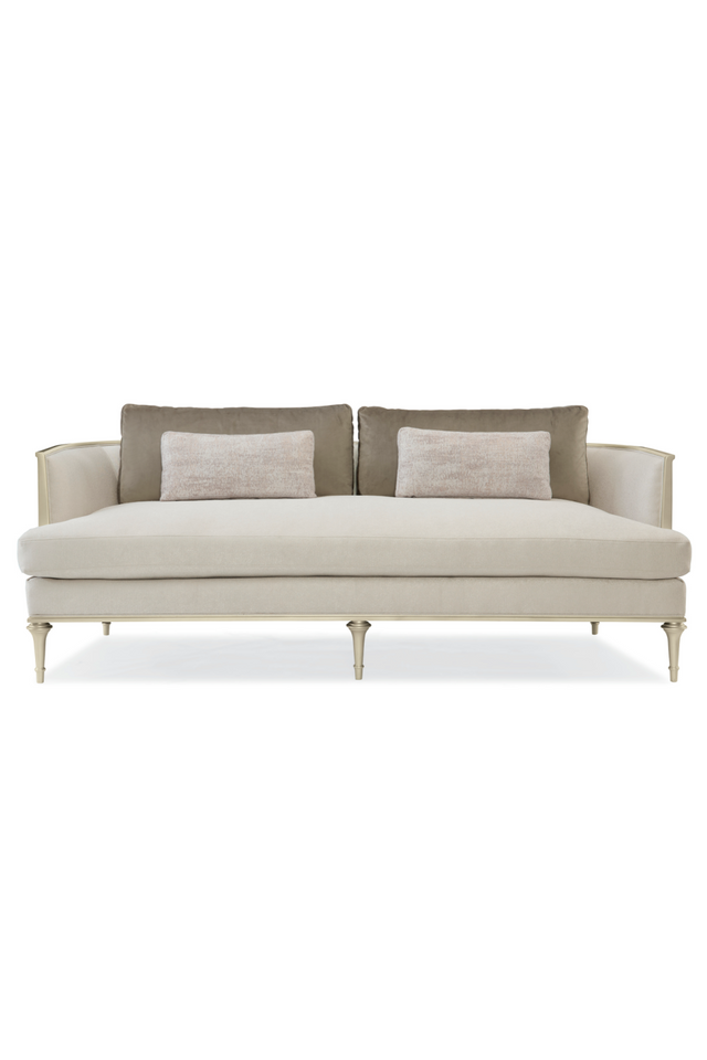 Wraparound Tungsten Sofa | Caracole Quit Your Metal-ing | Oroa.com