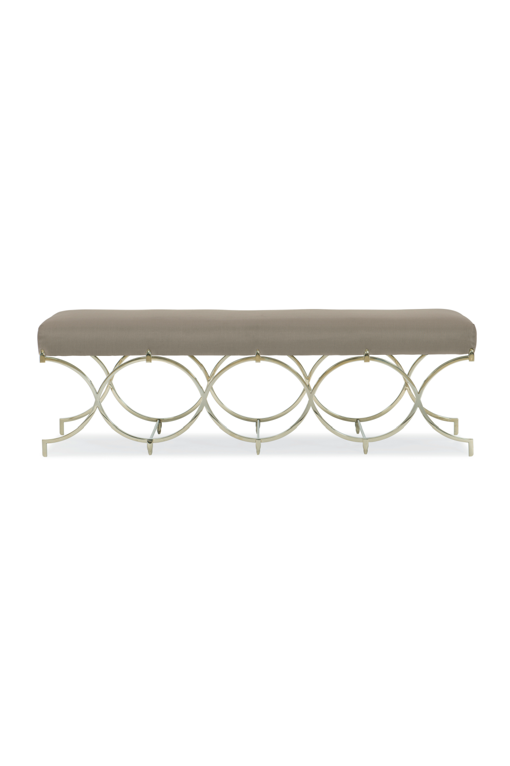 Taupe Modern Bench | Caracole Infinite Possibilities | Oroa.com