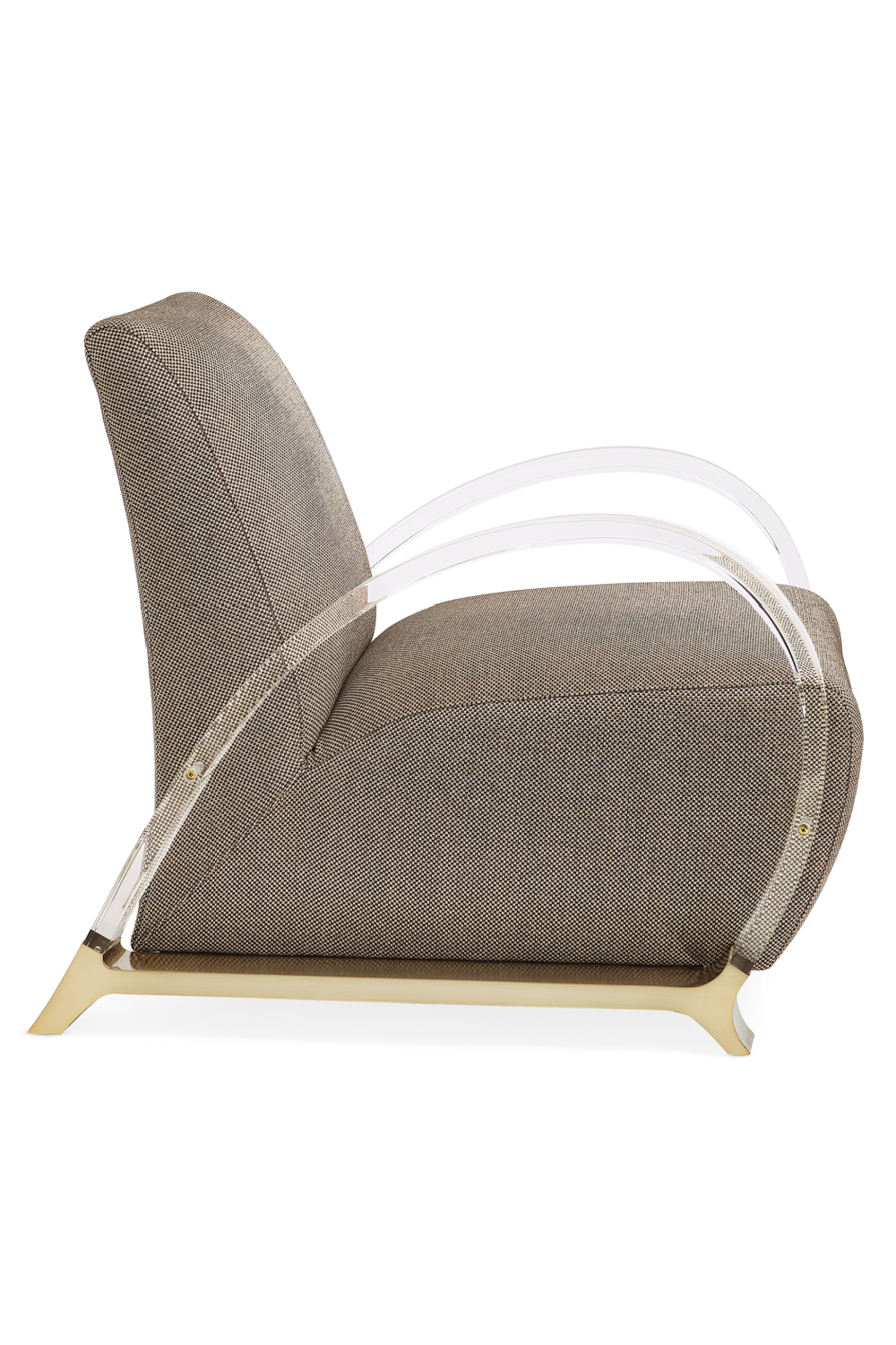 Acrylic Armed Lounge Chair | Caracole Arch Support | Oroa.com