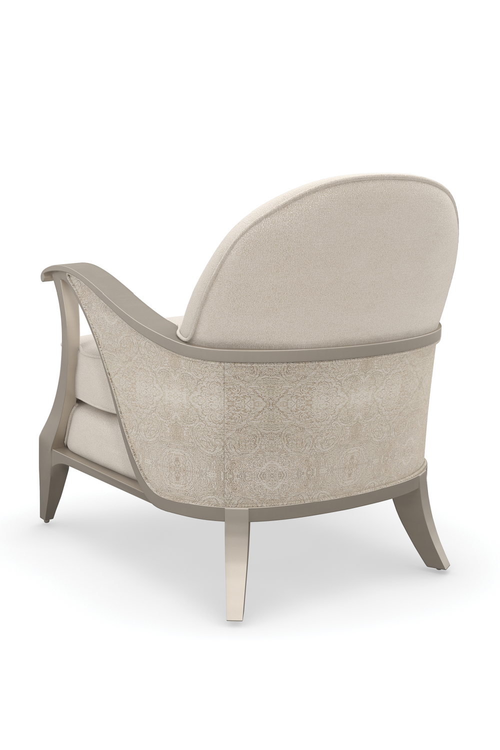 Beige Contemporary Lounge Chair | Caracole Curtsy | Oroa.com