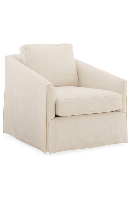 Skirted Swivel Chair | Caracole Casual Affair | Oroa.com