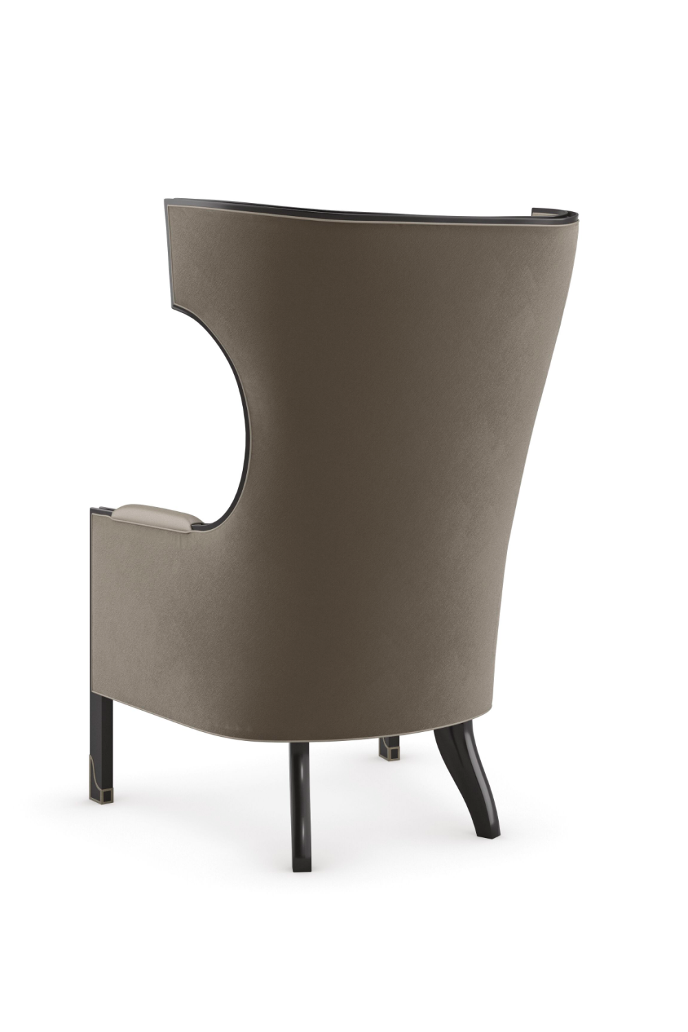 Gray Velvet Wingback Chair | Caracole Wing Tip | Oroa.com