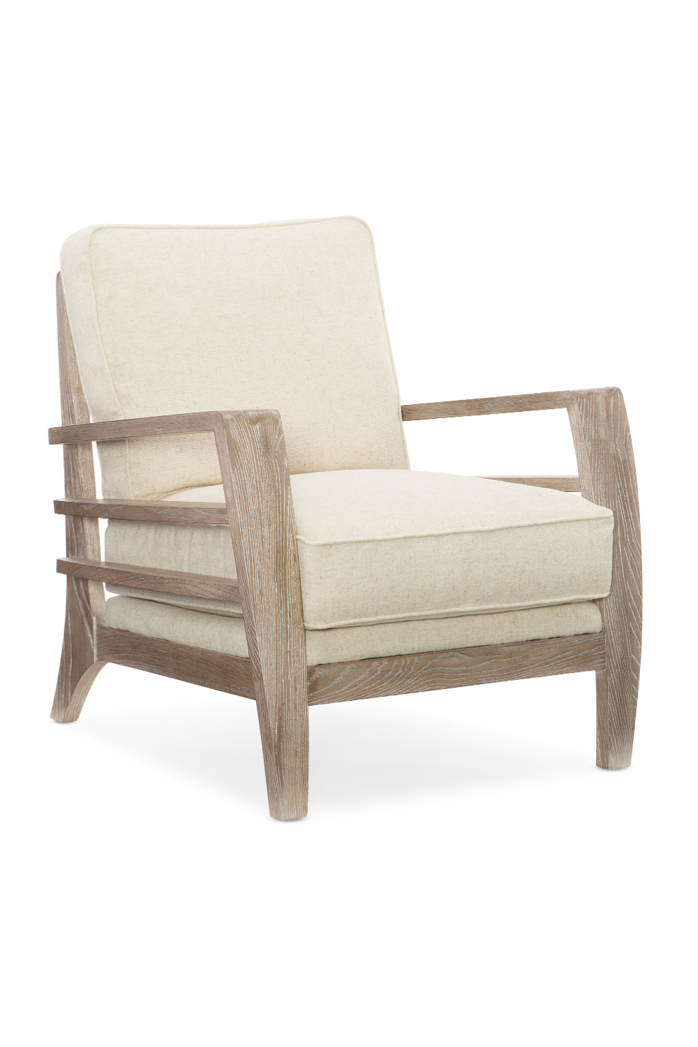 Wooden Cushioned Lounge Chair | Caracole Slatitude | Oroa.com