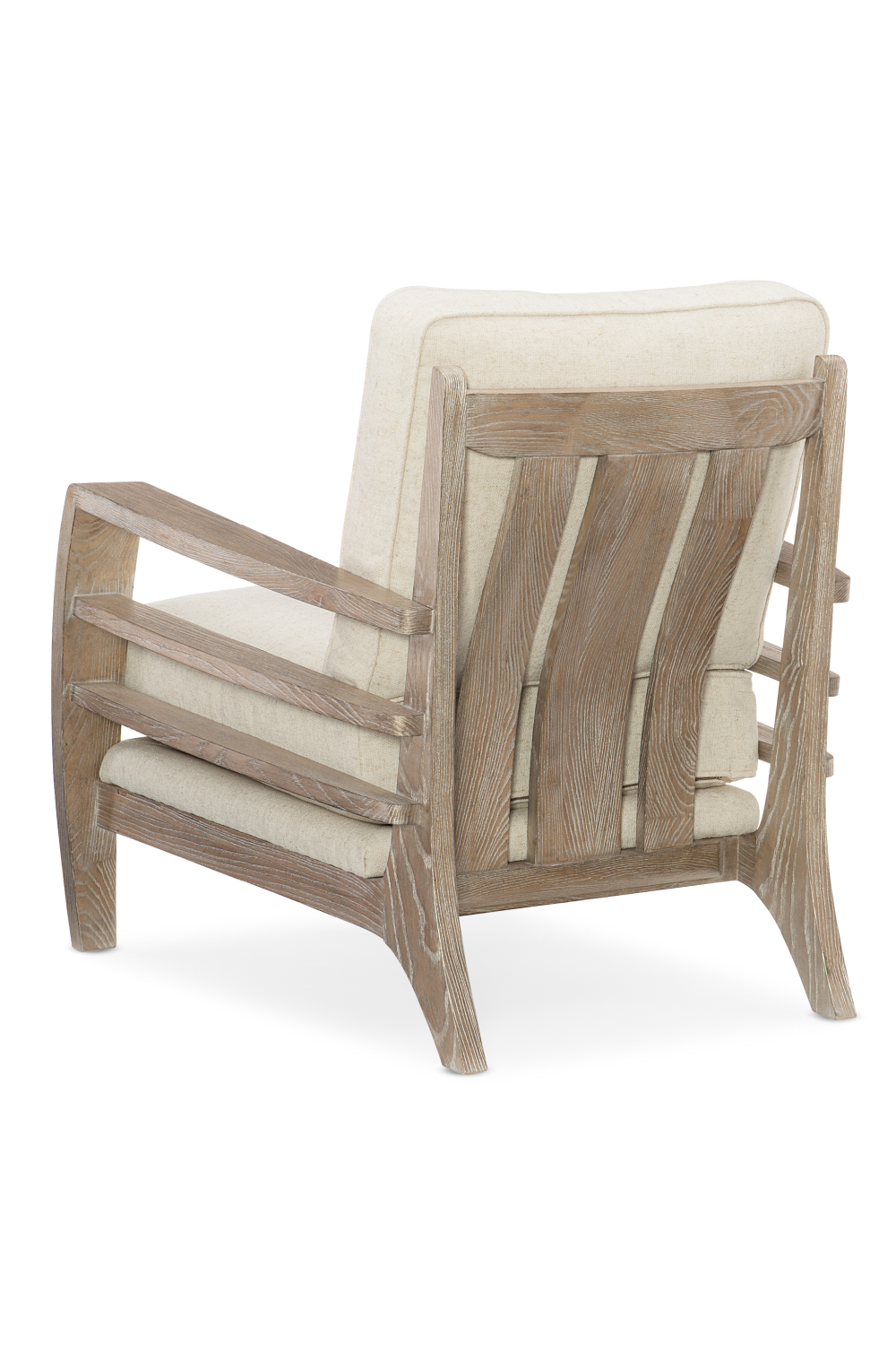 Wooden Cushioned Lounge Chair | Caracole Slatitude | Oroa.com