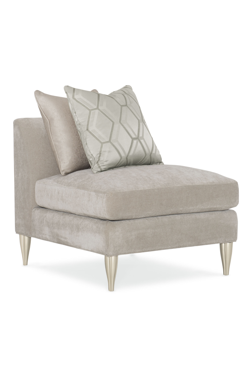 Taupe Modern Sectional Sofa | Caracole Fret Knot | Oroa.com