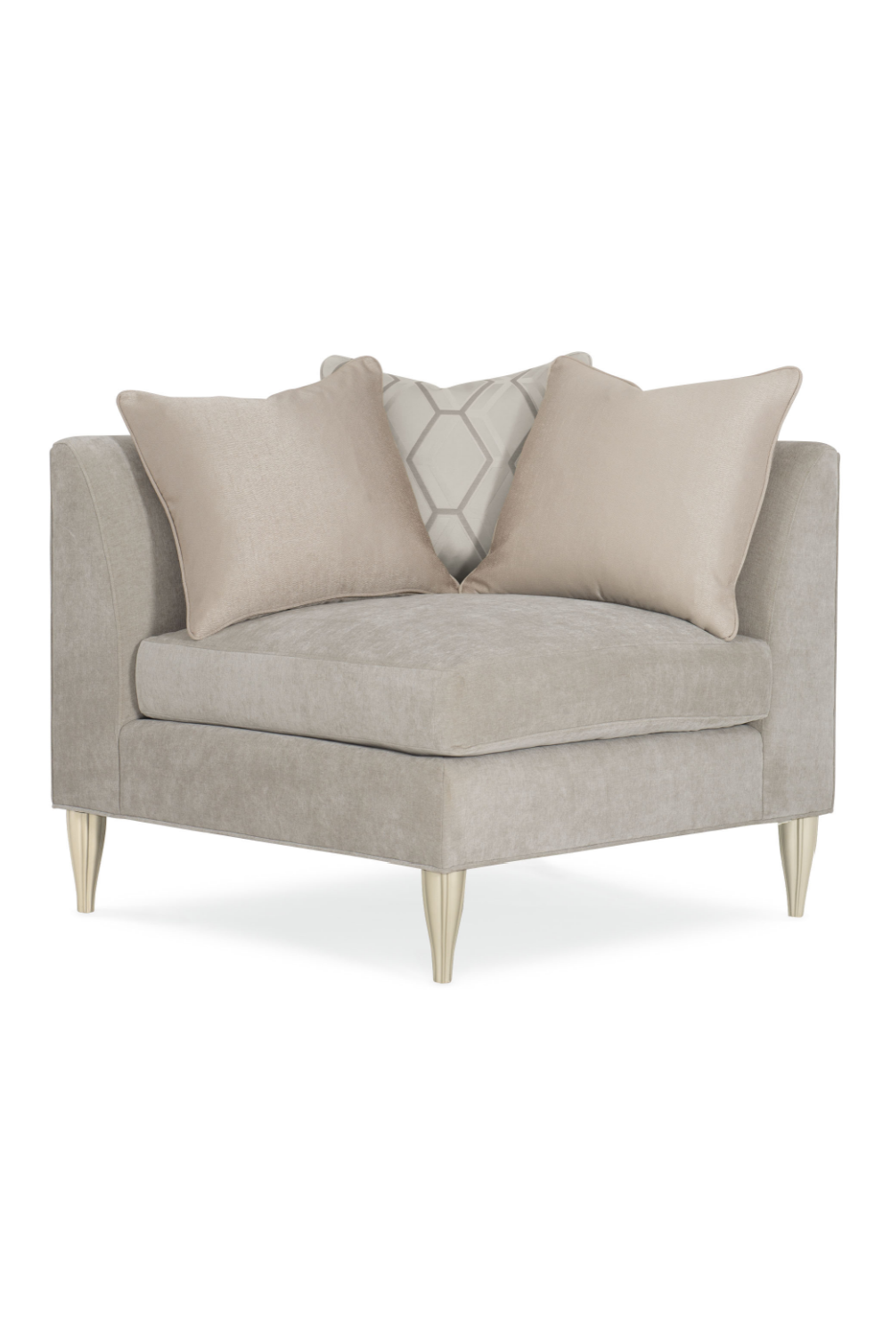 Taupe Modern Sectional Sofa | Caracole Fret Knot | Oroa.com