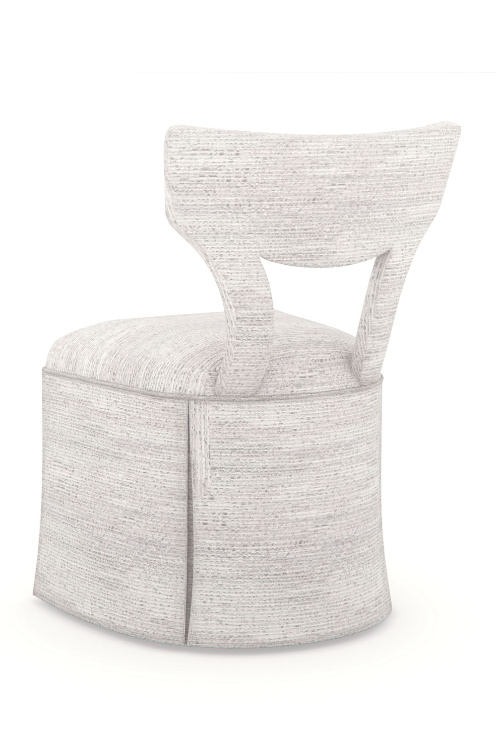 White Skirted Vanity Chair | Caracole You Move Me | Oroa.com