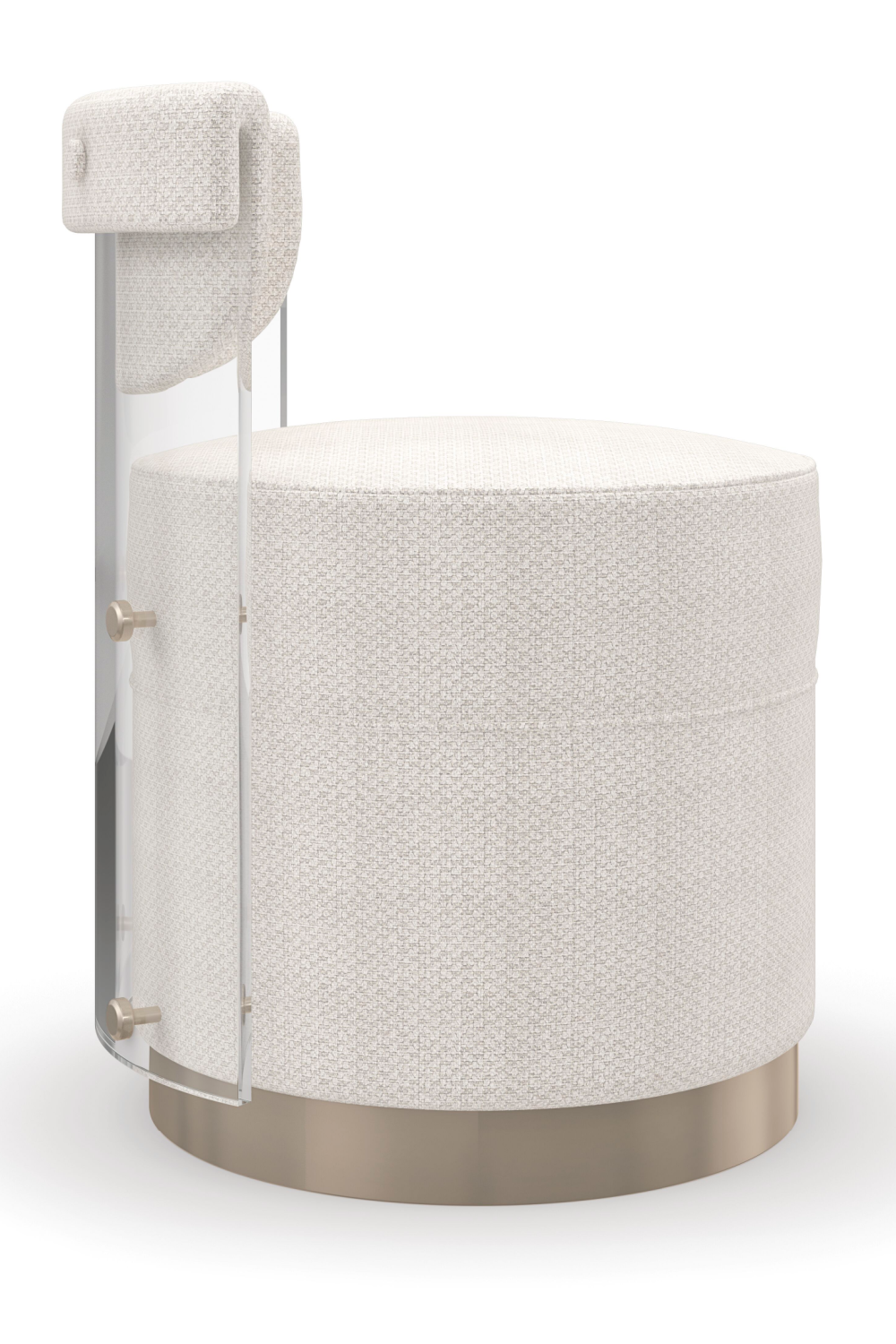 Cream Modern Swivel Chair | Caracole Full View | Oroa.com