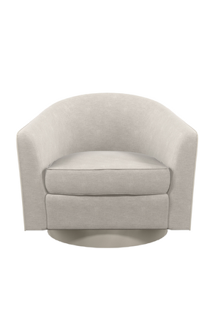 Gray Quilted Swivel Chair | Caracole Fanciful  | Oroa.com