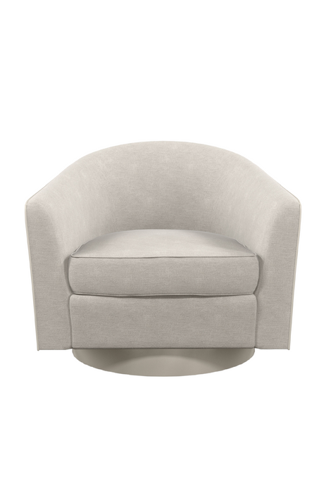 Gray Quilted Swivel Chair | Caracole Fanciful  | Oroa.com