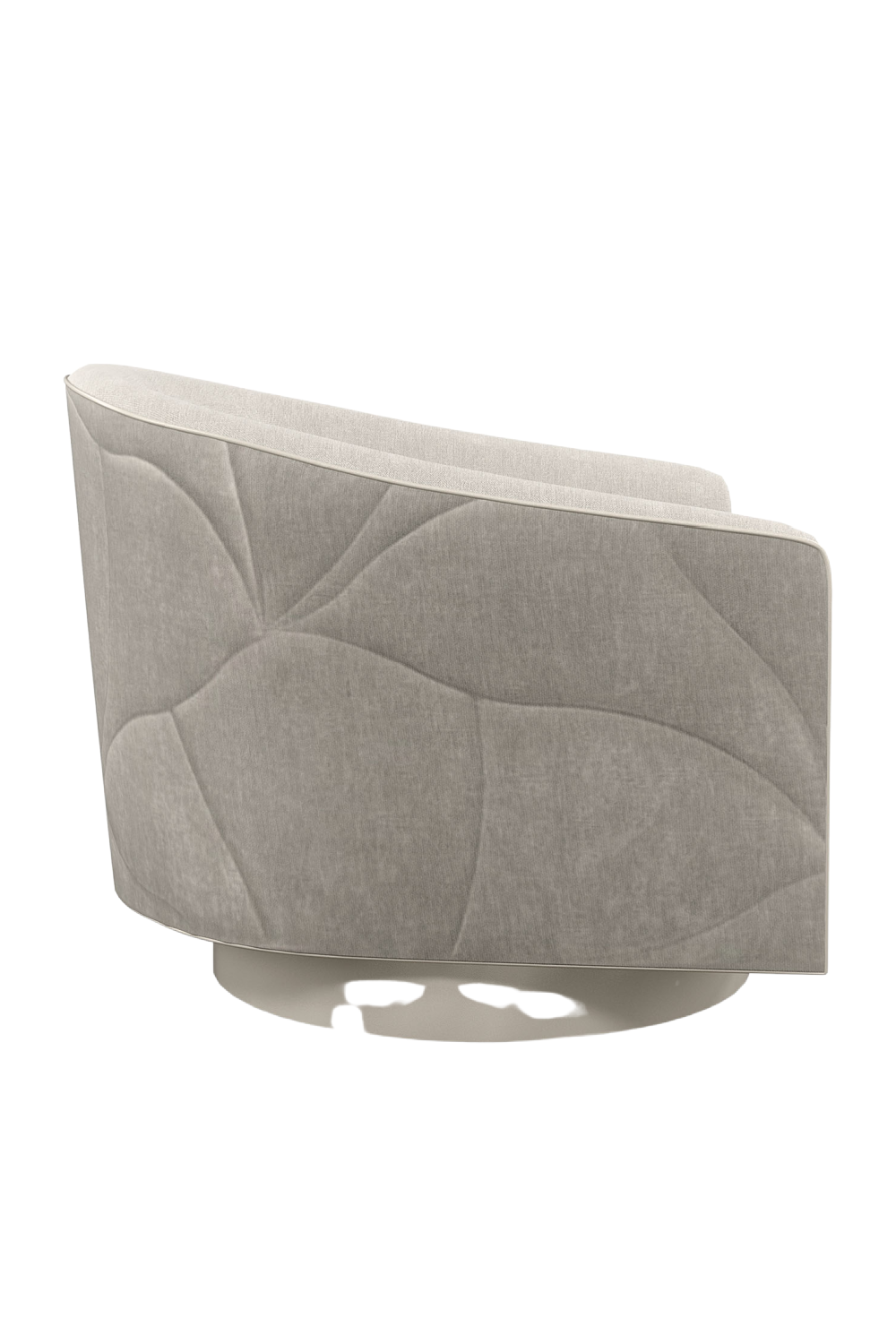 Gray Quilted Swivel Chair | Caracole Fanciful | Oroa.com