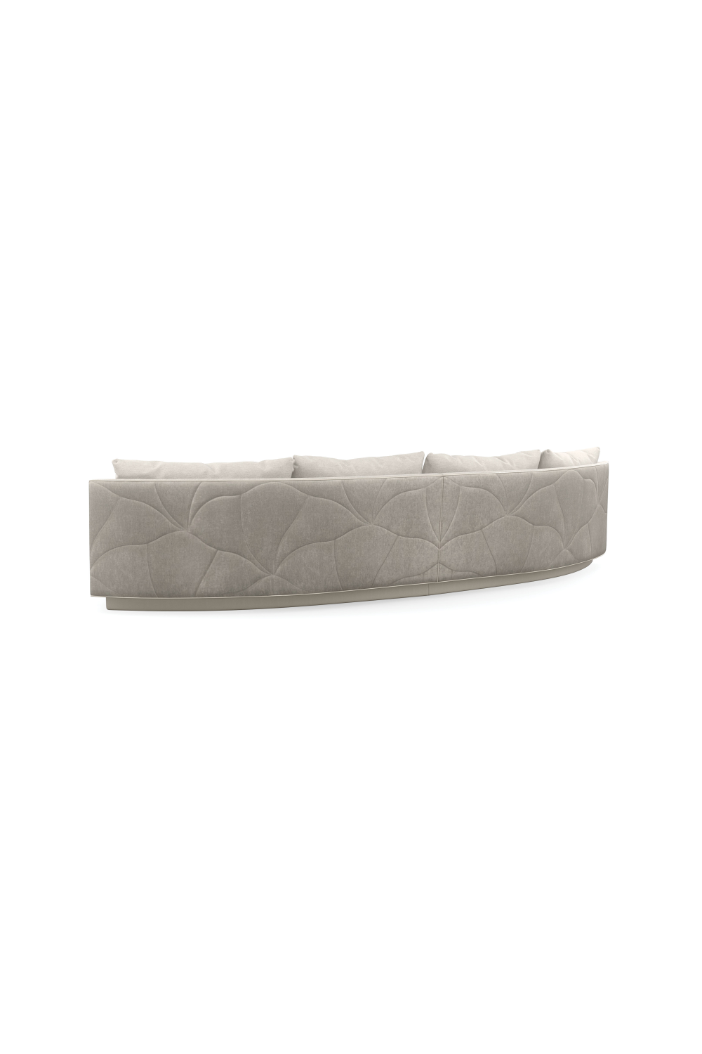 Gray Quilted Curve Loveseat | Caracole Fanciful | Oroa.com