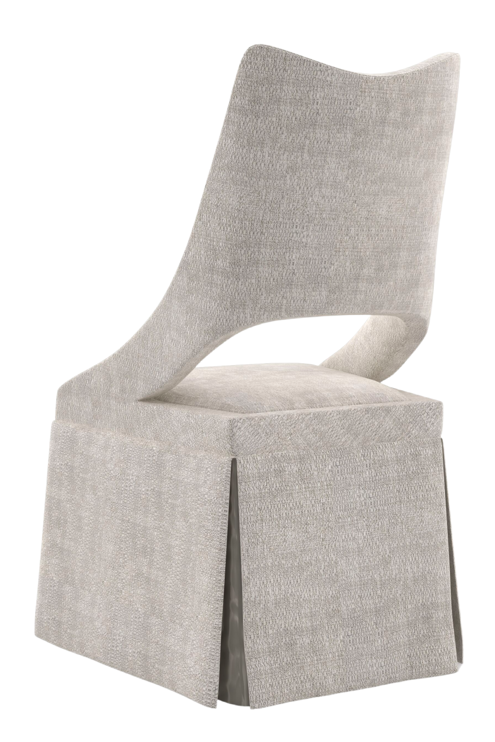 Gray Chenille Accent Chair | Caracole Roll With It | Oroa.com
