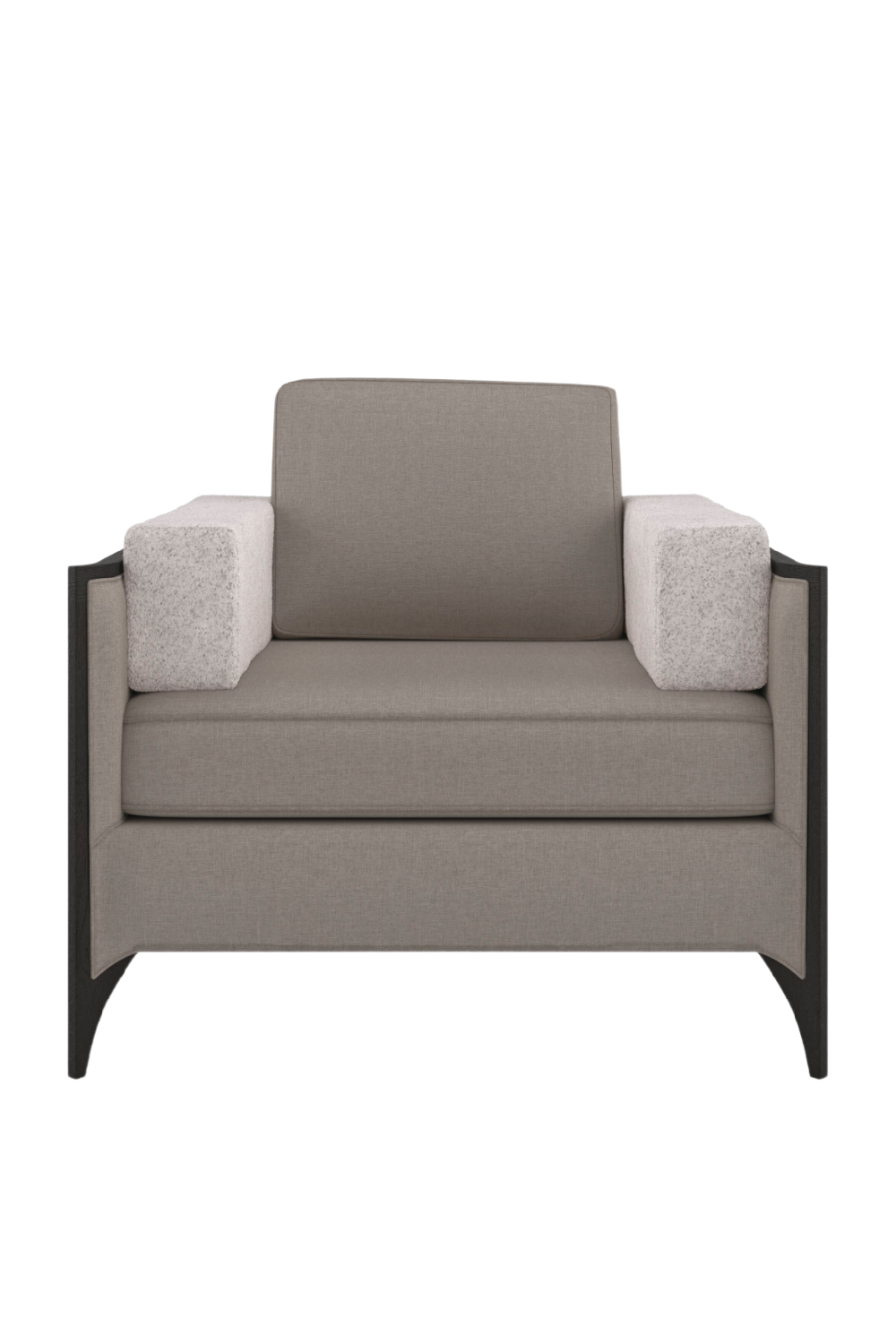 Gray Angular Lounge Chair | Caracole Bolster Me | Oroa.com