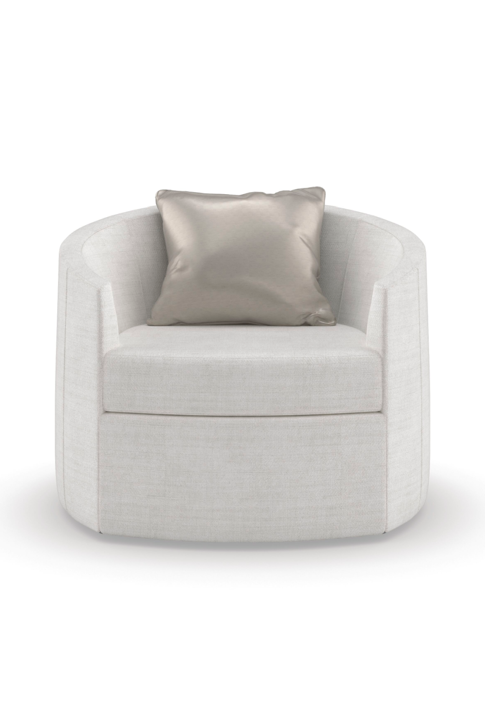 Gray Rounded Swivel Chair | Caracole You Complete Me | Oroa.com