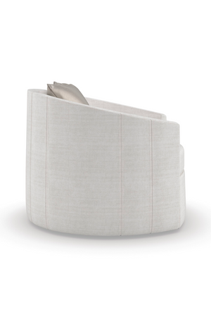 Gray Rounded Swivel Chair | Caracole You Complete Me | Oroa.com