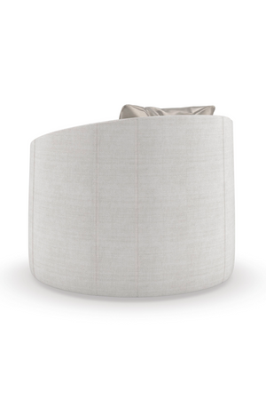 Gray Rounded Swivel Chair | Caracole You Complete Me | Oroa.com