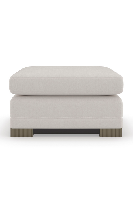 Chenille Modern Ottoman | Caracole Deep Retreat | Oroa.com
