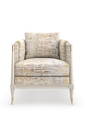 Fretwork Velvet Lounge Chair | Caracole Lattice Entertain You | Oroa.com