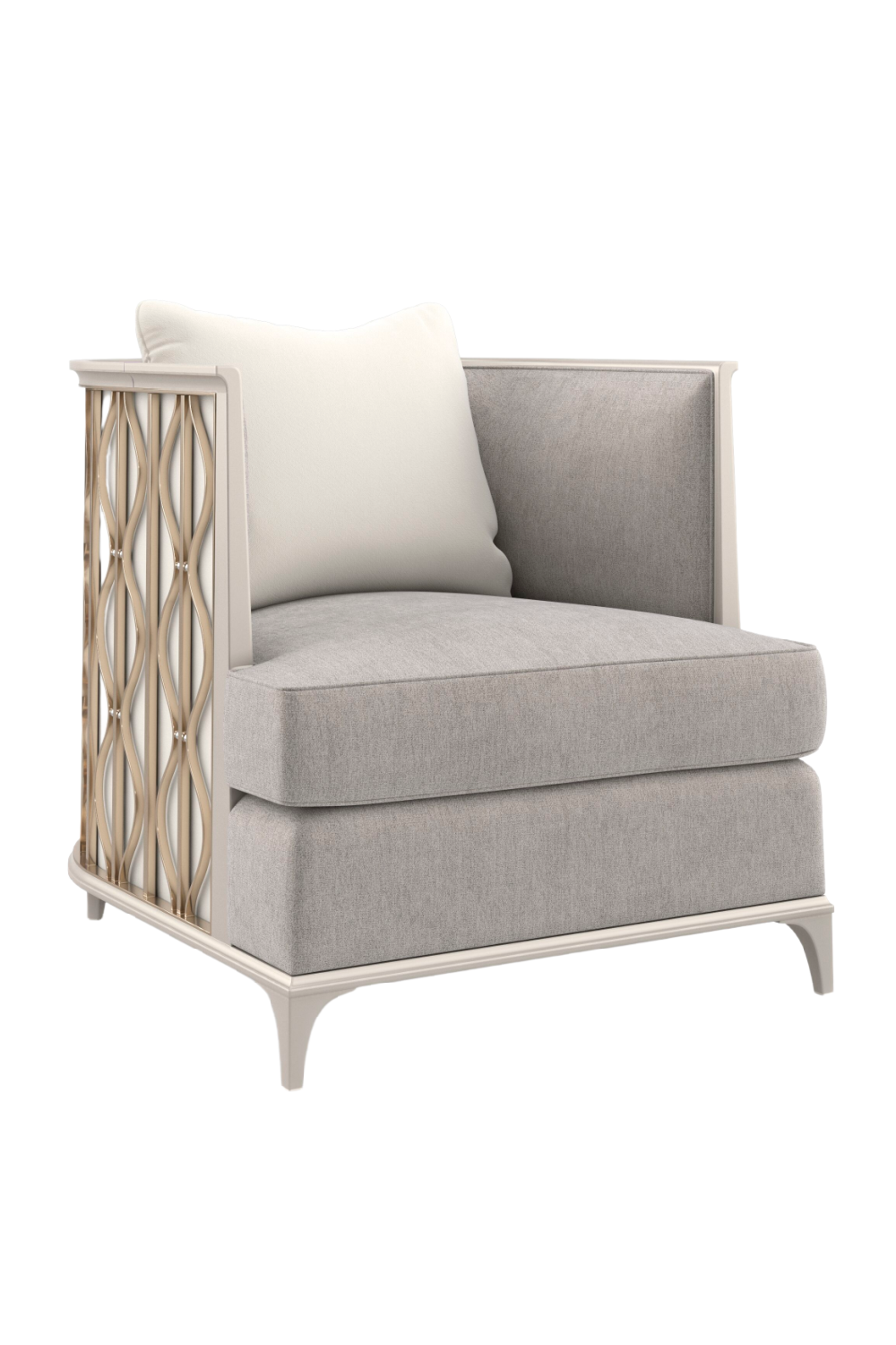 Gray Statement Lounge Chair | Caracole Back In Style | Oroa.com