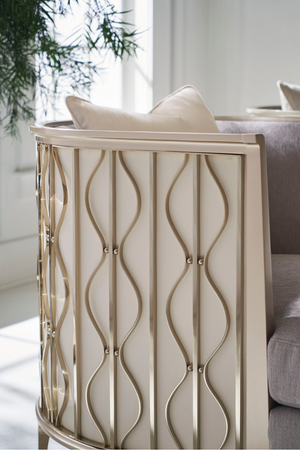 Gray Statement Lounge Chair | Caracole Back In Style | Oroa.com