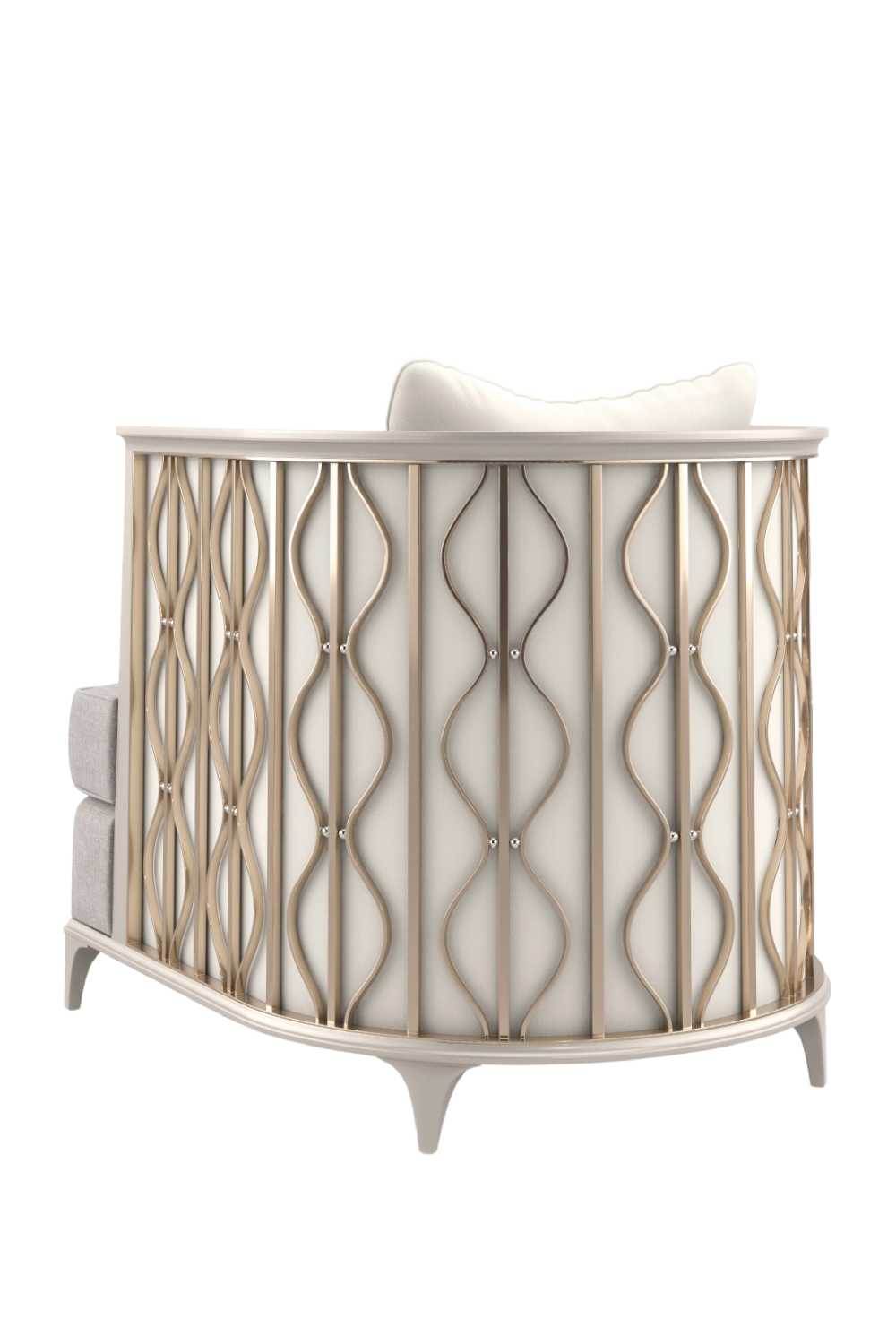 Gray Statement Lounge Chair | Caracole Back In Style | Oroa.com