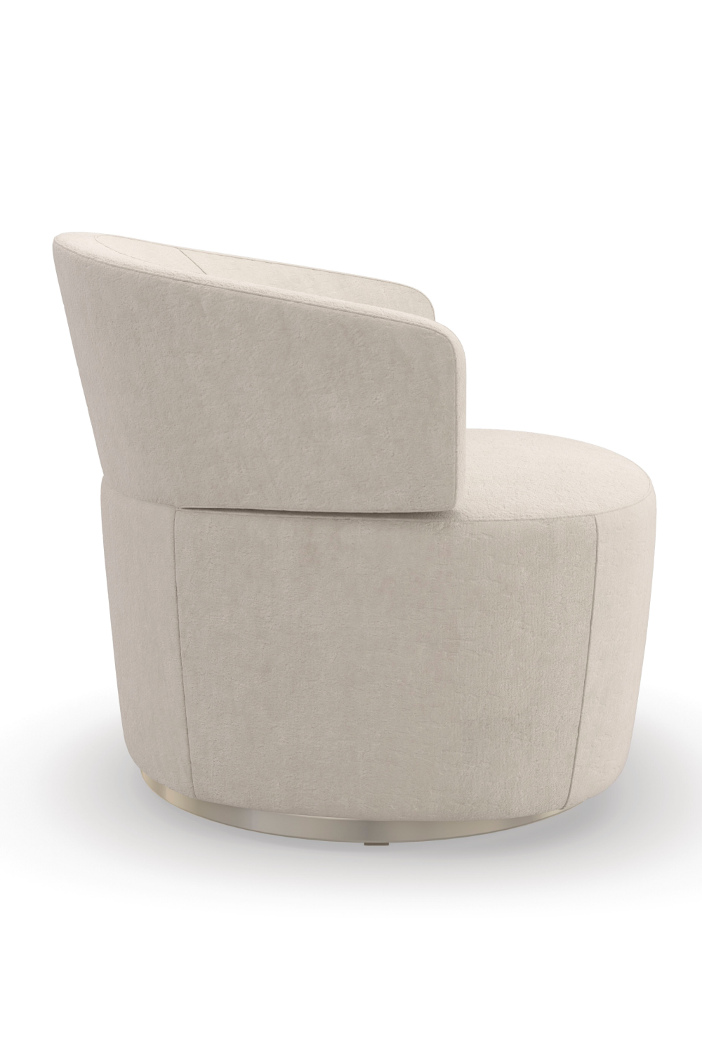 Cream Velvet Swivel Chair | Caracole Olympia | Oroa.com