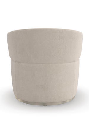 Cream Velvet Swivel Chair | Caracole Olympia | Oroa.com