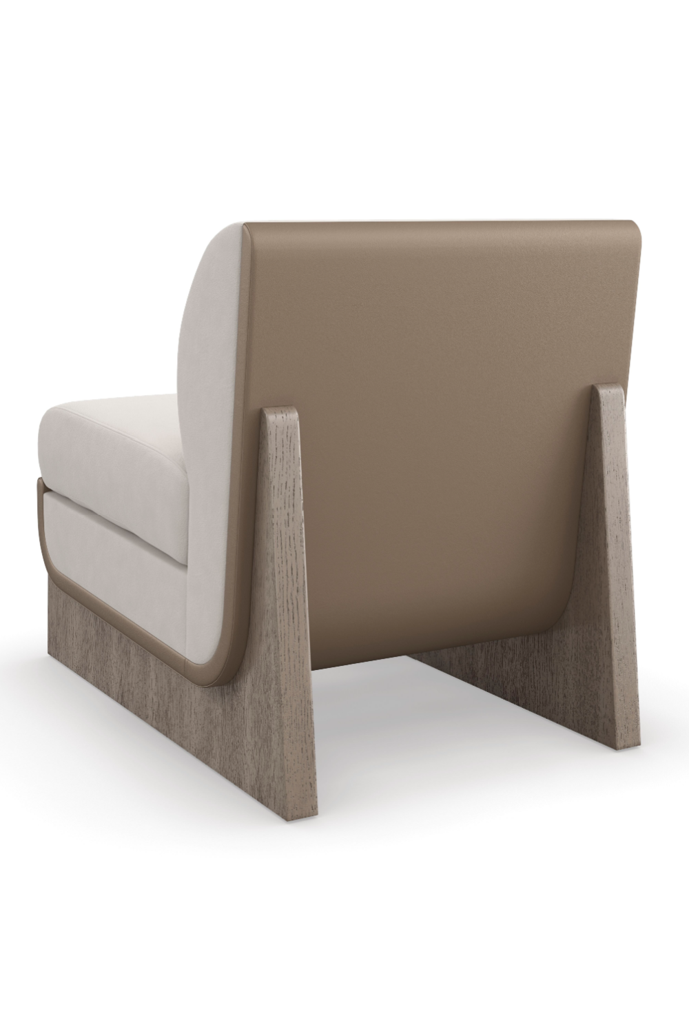Taupe Velvet Accent Chair | Caracole You Sleigh Me | Oroa.com