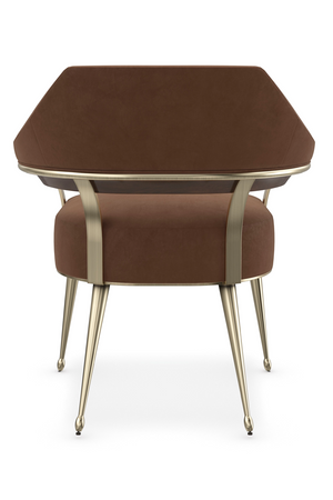 Brown Mohair Accent Chair | Caracole Louisette | Oroa.com