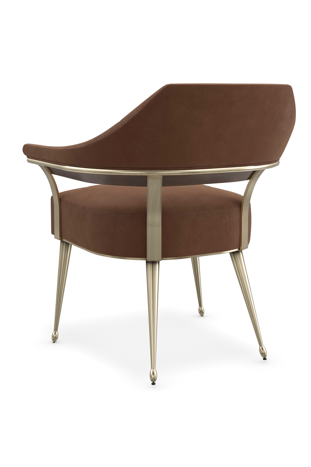 Brown Mohair Accent Chair | Caracole Louisette | Oroa.com